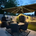PURPLE LEAF Cantilever Patio Umbrella 10' x 10' by PURPLELEAF