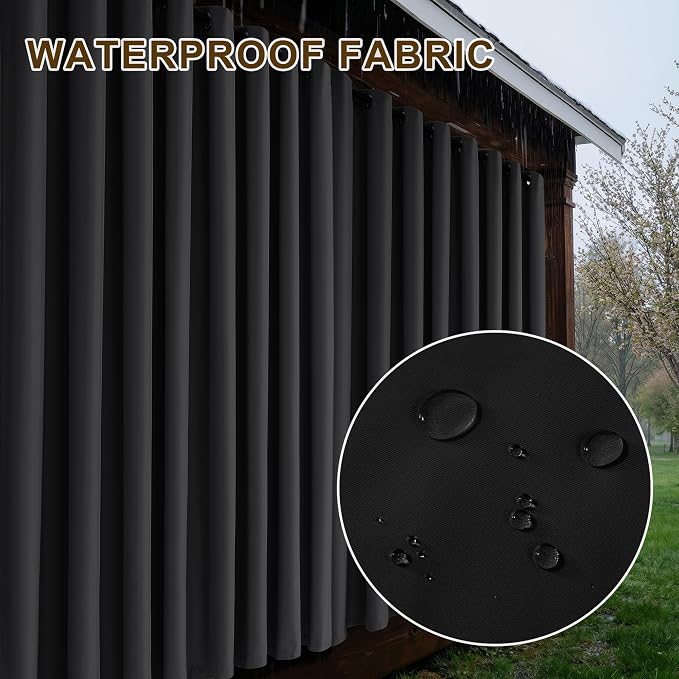RYB HOME Fade-Resistant Outdoor Curtains - Image 5
