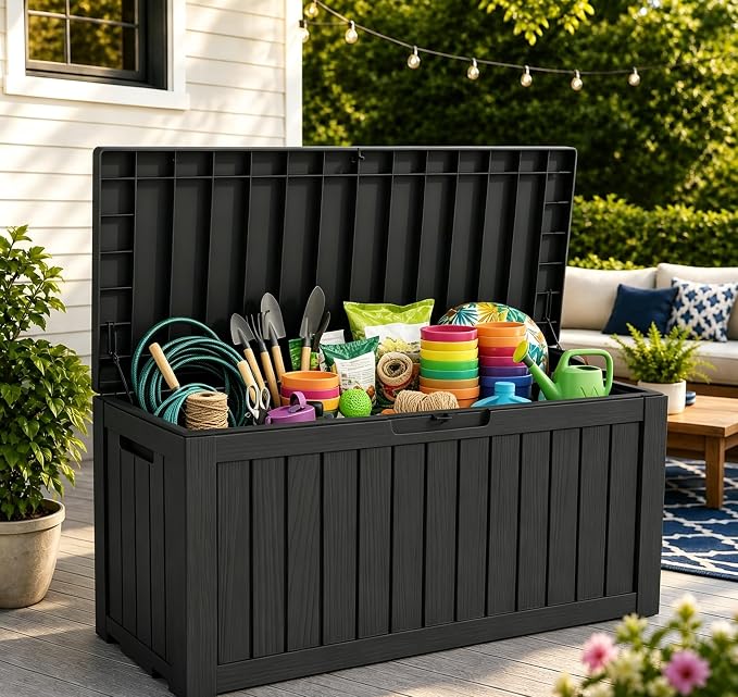 230 Gallon Resin Deck Box, Package Delivery Box - Image 7