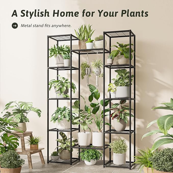 GENTINGBRO Metal Plant Stand Outdoor 62.2" Tall Plant Shelf - Image 5
