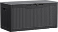 Devoko 100 Gallon Waterproof Resin Deck Box, Large Outdoor Storage Box | Indoor by DEVOKO