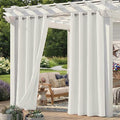 Set of 4 Outdoor Curtains for Patio Waterproof, Breathable Grommet Panels for by Sunshelf