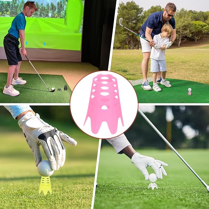 Golf Simulator Tees - Plastic Golf Tees Use for Home & Outdoor & Indoor Driving Range & Winter Turf