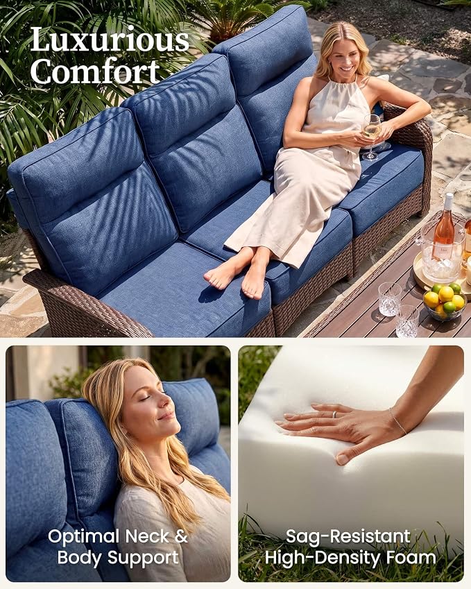 Resort-Grade Recliners Patio Furniture, 6.2" Ultra Thick Cushions | Heavy Duty - Image 5
