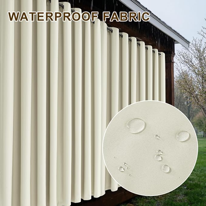 RYB HOME Fade-Resistant Outdoor Curtains - Image 6