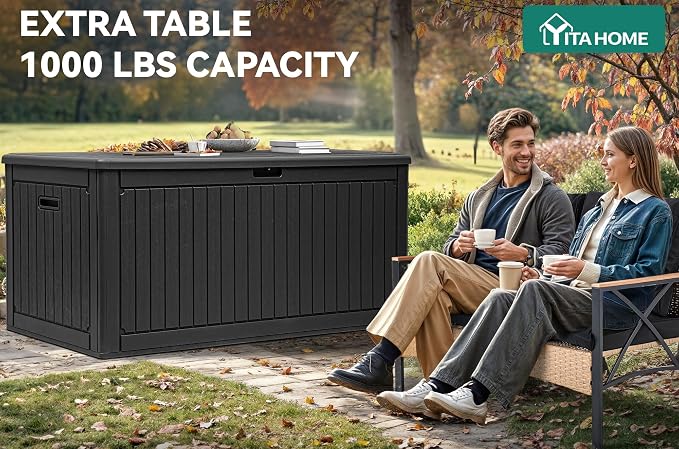 YITAHOME 320 Gallon Double-Wall Deck Box - Image 3