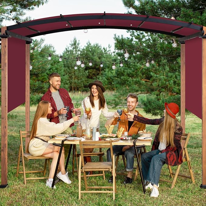 17x6.8 Ft Universal Pergola Replacement Canopy, Outdoor Canopy Shade Cover | - Image 5