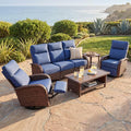 Resort-Grade Recliners Patio Furniture, 6.2" Ultra Thick Cushions | Heavy Duty by VELSCAPE