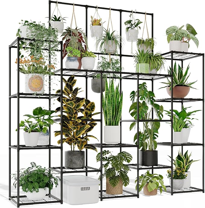 GENTINGBRO Metal Plant Stand Outdoor 63" Tall Plant Shelf by Gentingbro