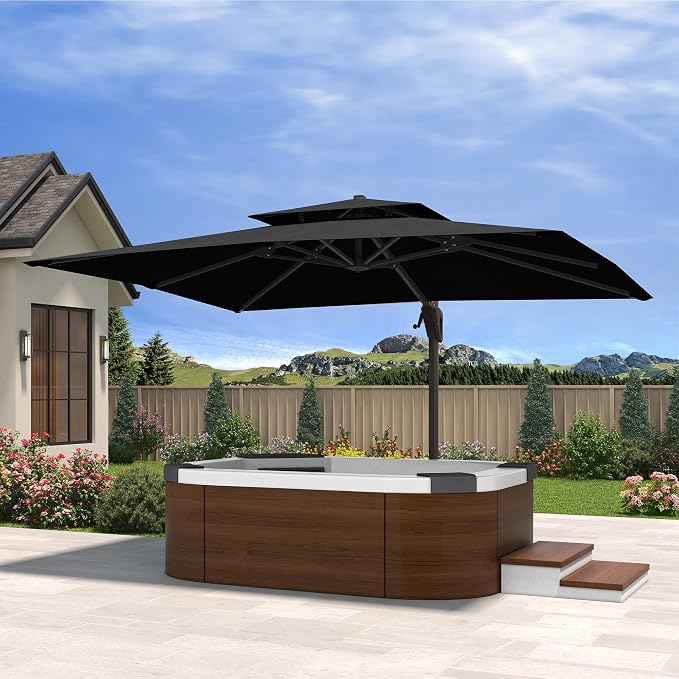 10' X 13' Cantilever Patio Outdoor Umbrella by MPLShade