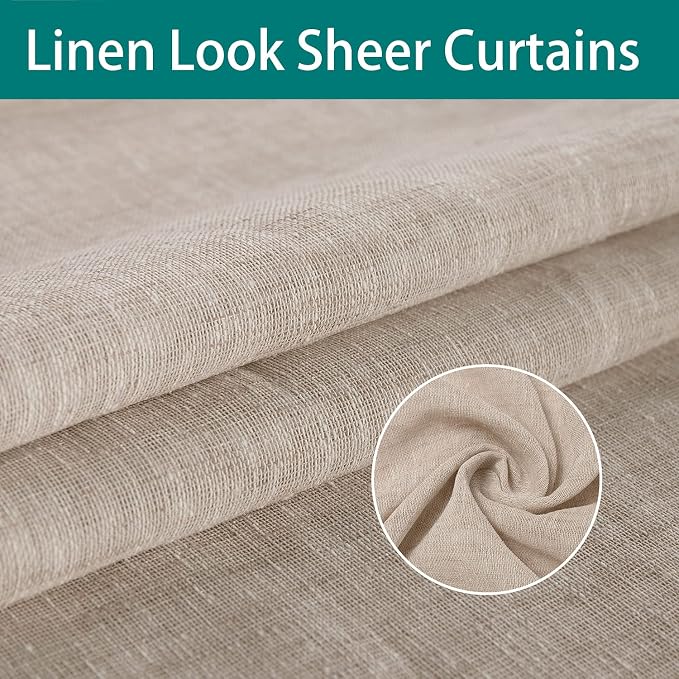 LORDTEX Burlap Linen Look Outdoor Curtain - Image 4