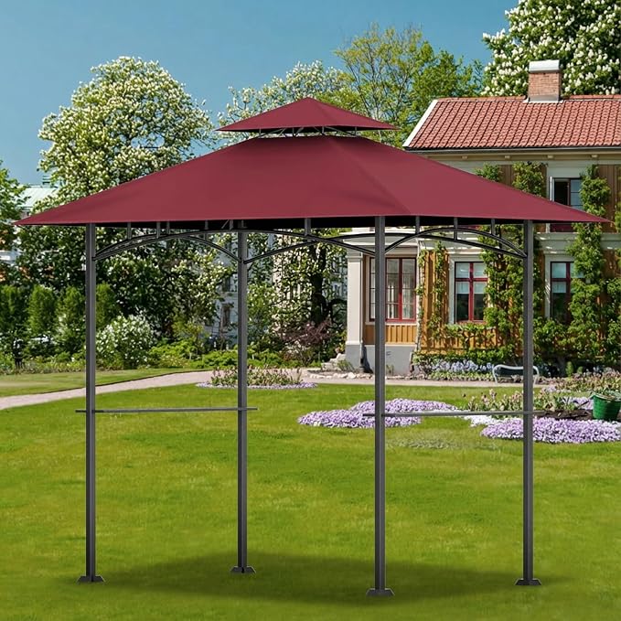 Grill Gazebo Canopy Replacement, 5 x 8 Ft, UV Resistant, Water Resistant - Image 4