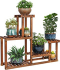 Pine Wood Plant Stand Indoor Outdoor Multi Layer Flower Shelf Rack | Higher and by COOGOU