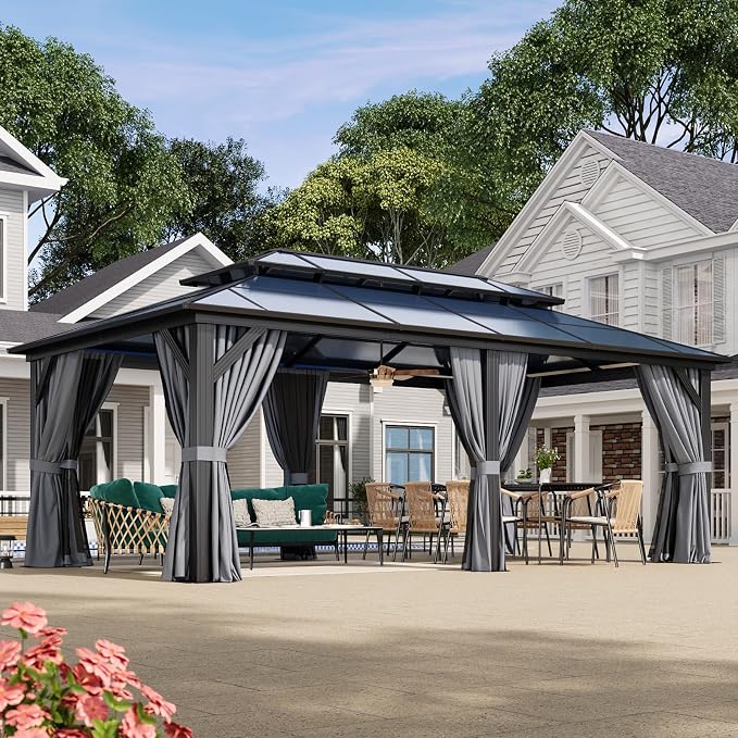Aoxun 12'x20' Hardtop Gazebo by Aoxun