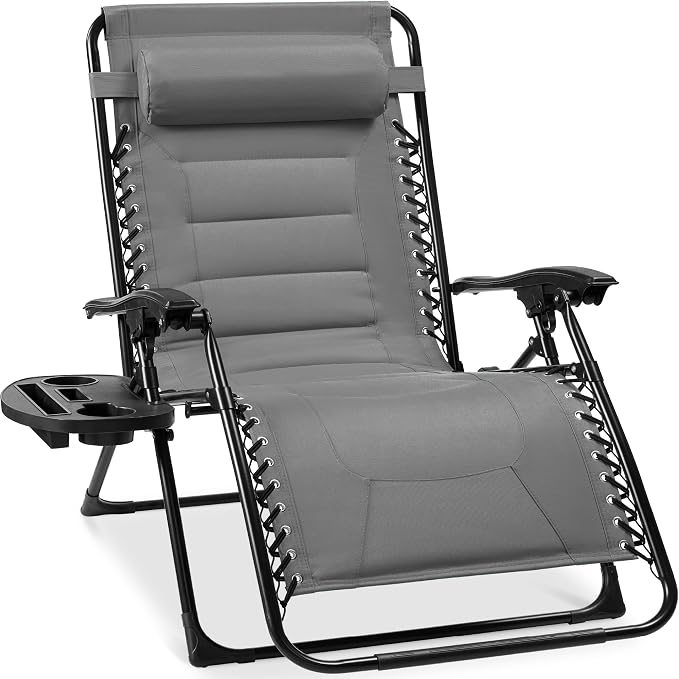 Best Choice Products Oversized Padded Zero Gravity Chair, Folding Outdoor Patio by Unknown