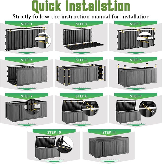 Outdoor Storage Waterproof Deck Box - Image 8