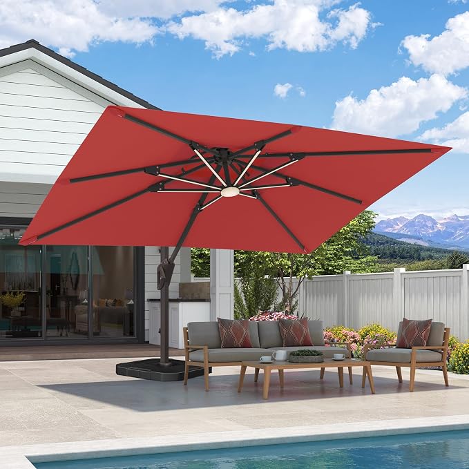 9x12 FT Outdoor Cantilever Patio Umbrella by Unknown