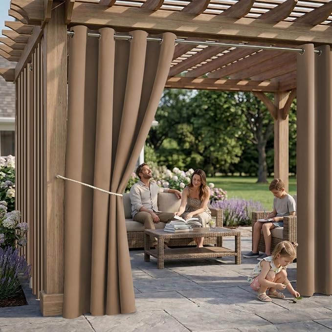 DIVA EN CAMINO DEC Outdoor Patio Curtain Waterproof Darkening Thermal Insulated - Image 2