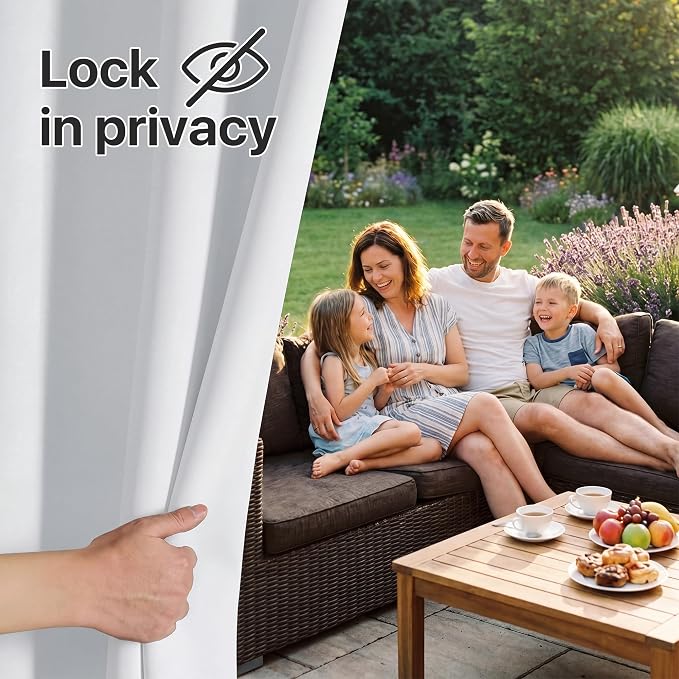 RYB HOME 2 Panels Outdoor Curtains - Image 6