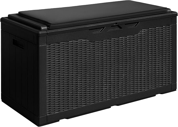 Devoko 100 Gallon Resin Waterproof Outdoor Storage Box by DEVOKO