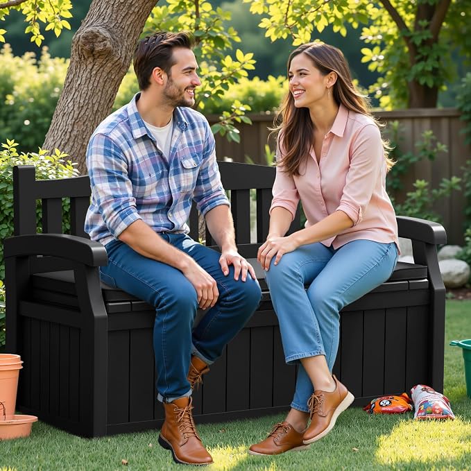 Flamaker 80 Gallon Storage Bench - Image 7