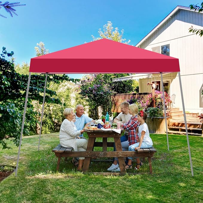 10x10FT Slant Leg Pop Up Canopy Tent, Portable Outdoor Shelter | 10x10FT Base - Image 7