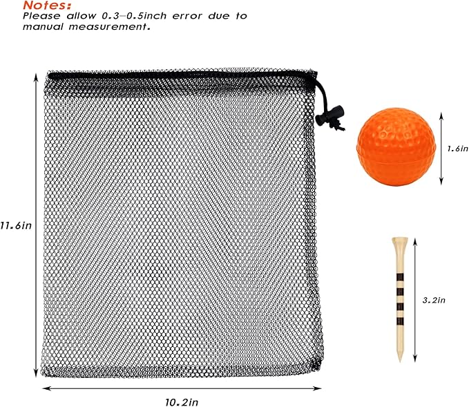 40 Pack Foam Golf Practice Balls - Realistic Feel and Limited Flight Training Balls for Indoor or Outdoor