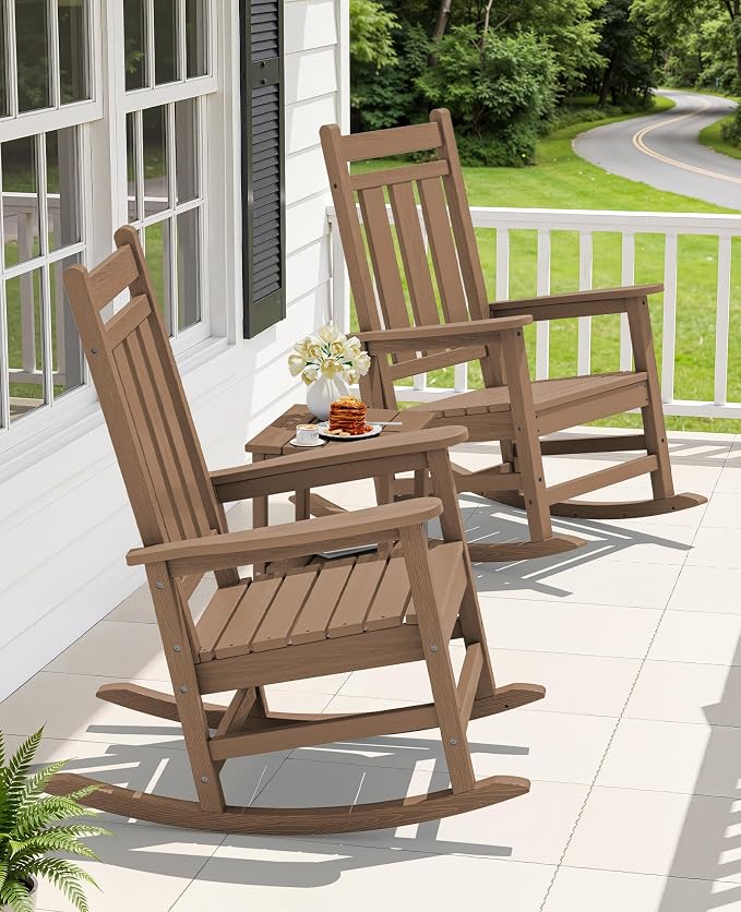 Oversized Outdoor Rocking Chair, HDPE Patio Rockers - Image 2