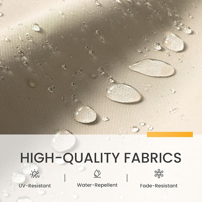 10x10 FT Outdoor Cantilever Patio Umbrella, Waterproof & UV-Protective Fabric - Image 7