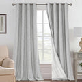 H.VERSAILTEX Blackout Curtains Linen Curtains 120 inches Long 100% Black Out by HVERSAILTEX
