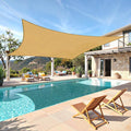 TasticTotes Rectangle Sun Shade Sail, 95% UV Blockage, Yard & Deck. Reinforced by Unknown