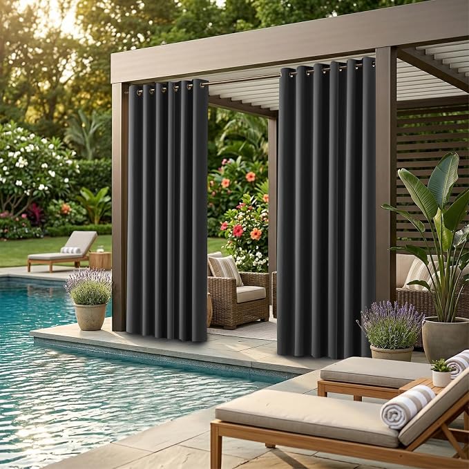 DIVA EN CAMINO DEC Outdoor Patio Curtain Waterproof Darkening Thermal Insulated - Image 2