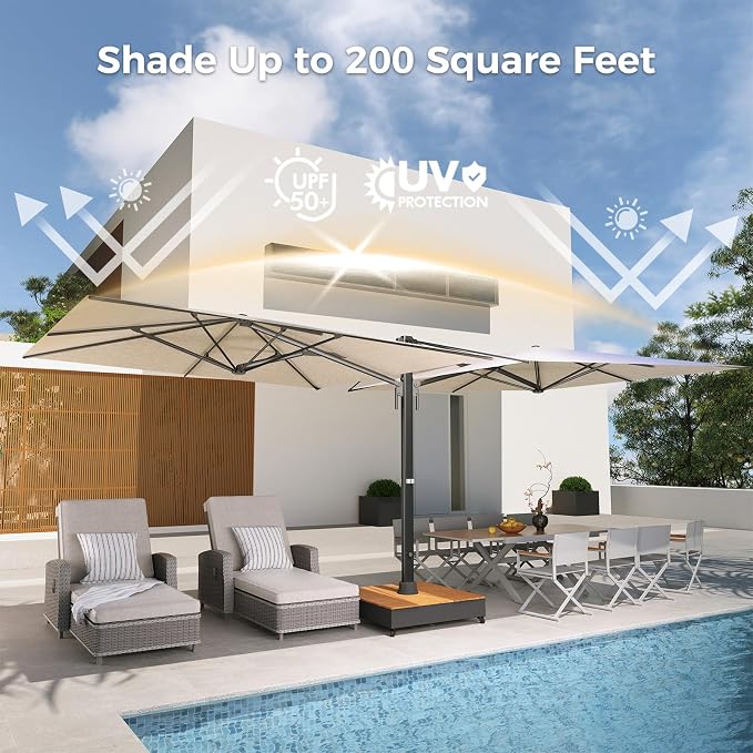 Grand patio 10x10 FT Large Patio Umbrella - Image 2