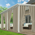 Outdoor Curtains for Patio Waterproof, 6 Drape Panels, Sun Shades | Privacy & by RichSets