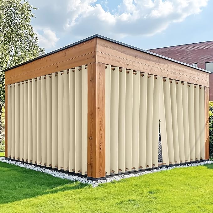 HDCAXKJ Waterproof Outdoor Curtains by HDCAXKJ