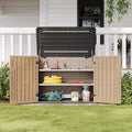 Aoxun Outdoor Storage Cabinet 35 Cu.Ft 2 Shelves by Aoxun