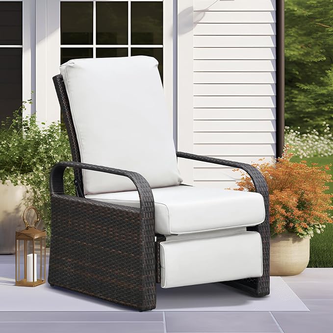 Outdoor Wicker Recliner Chair by ATRARTTOREAL