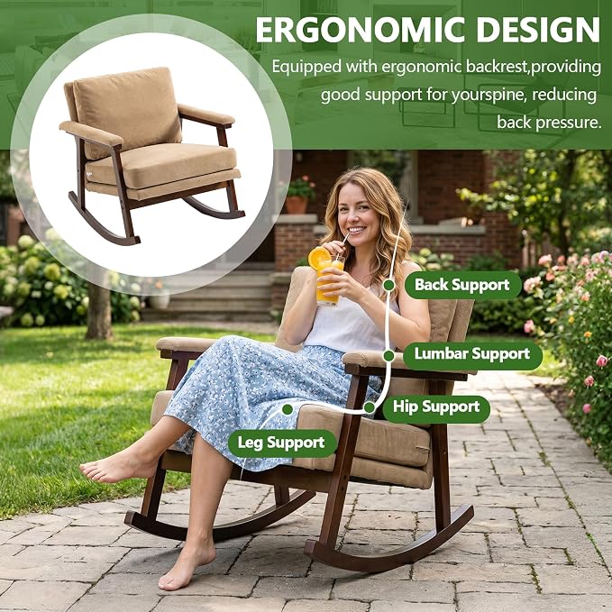 Outdoor Patio Rocking Chairs - Image 5