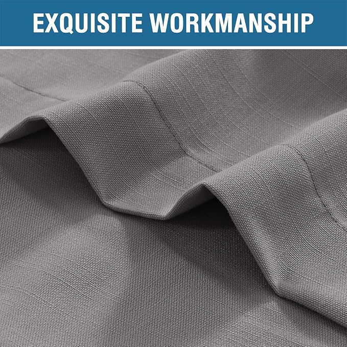 H.VERSAILTEX Waterproof Linen Look Outdoor Curtains - Image 7