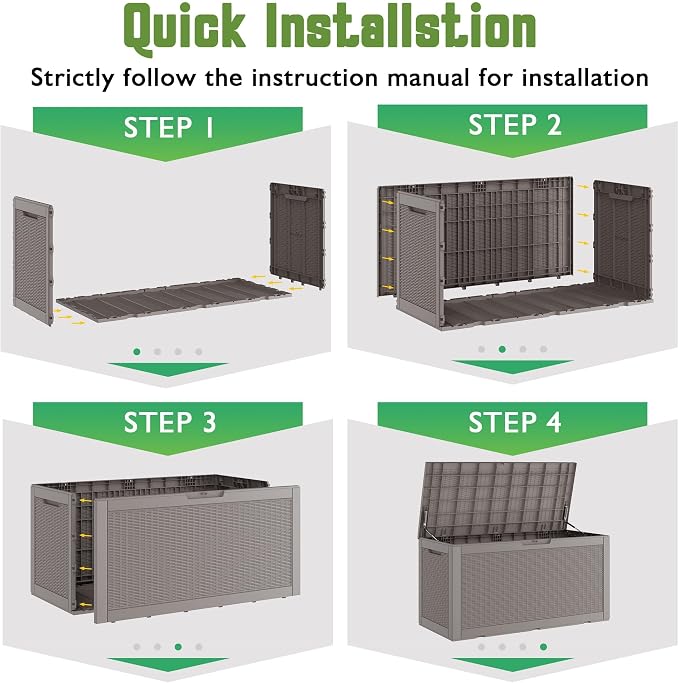 Outdoor Storage Waterproof Deck Box - Image 6