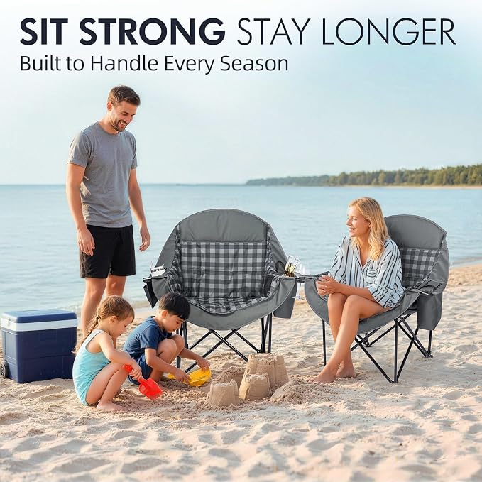 Oversized Camping Chair for Adults 2 Pack - Image 6