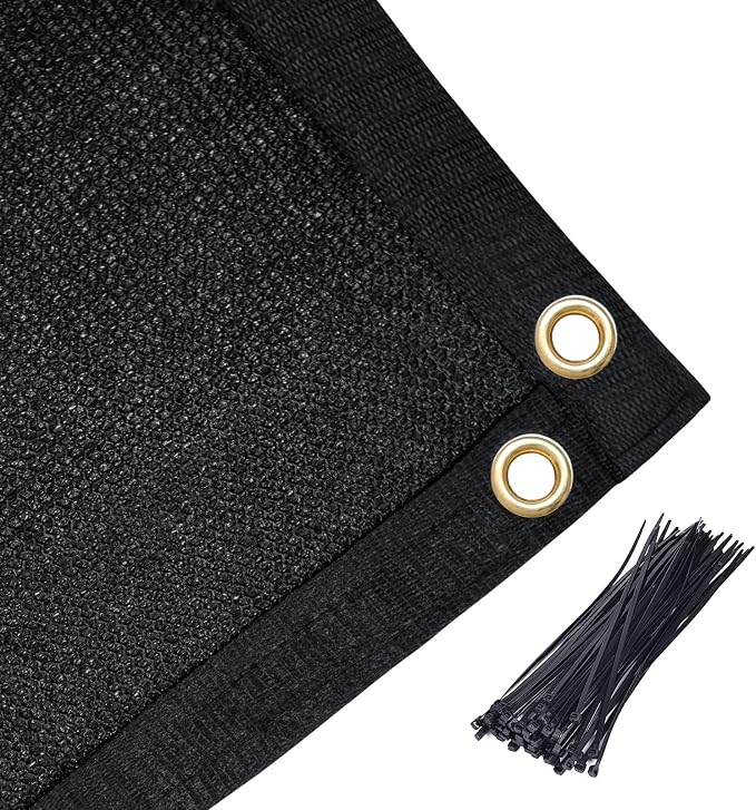 Amagenix 90% Shade Fabric 16'X 21' Black Sun Shade Cloth - Image 6