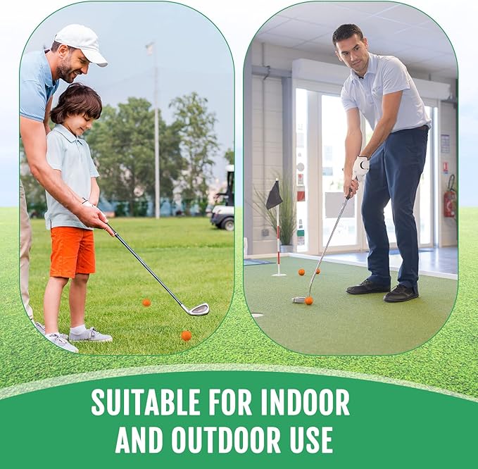 Junkin 80 Pcs Foam Golf Balls Rubber Practice Balls Realistic Feel and Flight Sport Training for Indoor or Outdoor Backyard Golf Training