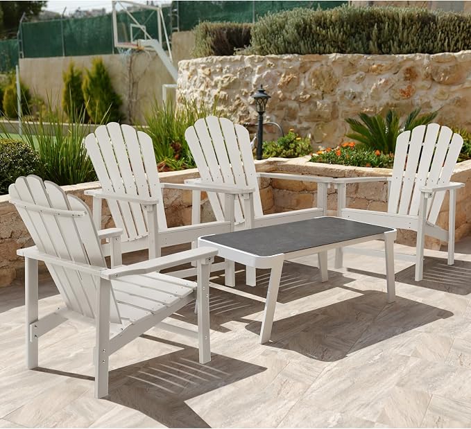 Oversized Stackable Adirondack Chair, HDPE All-Weather Fire Pit Chair | - Image 7