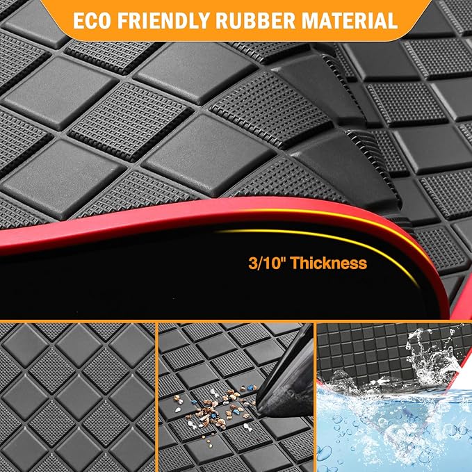 Golf Cart Floor Mat for Yamaha,Customize Non-Slip Full Coverage Liner Matt Replacement Fits to Yamaha G29/Drive, Drive2,Adventurer,QuieTech 2017+,Durable Easy to Clean