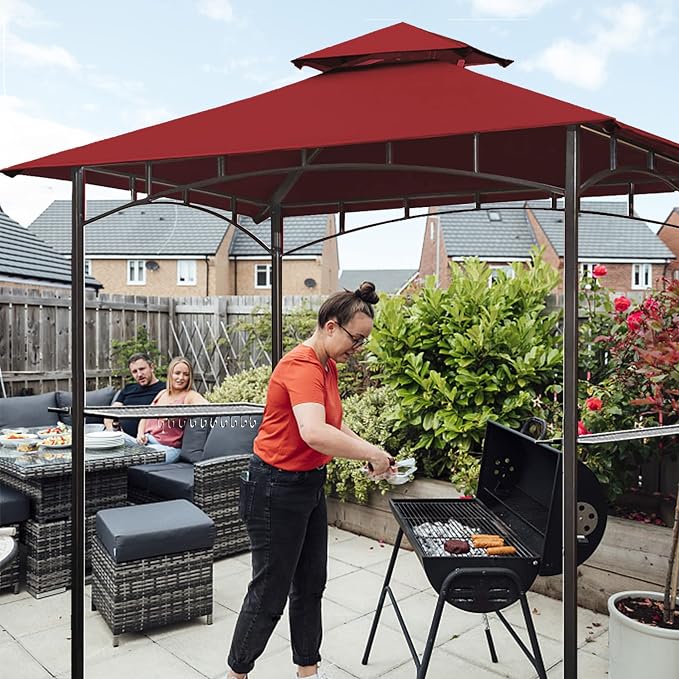 Eurmax USA High Performance Grill Gazebo Canopy Replacement Cover 5x8 BBQ - Image 7