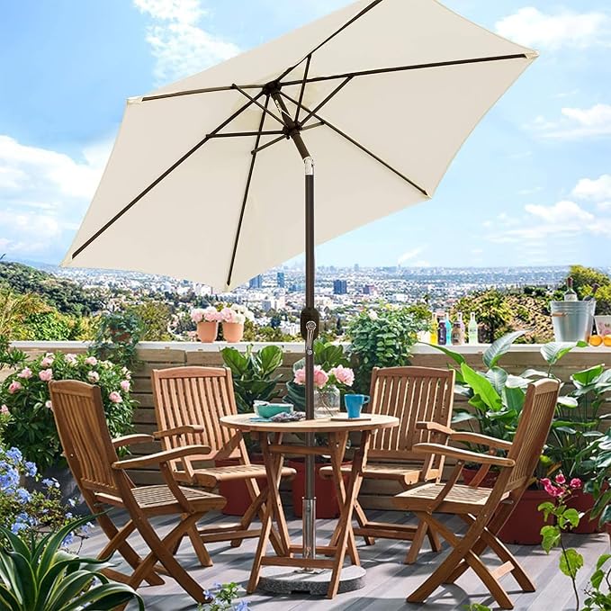 7.5 ft Patio Umbrella, Yard Umbrella, Outdoor Market Umbrella - Image 7