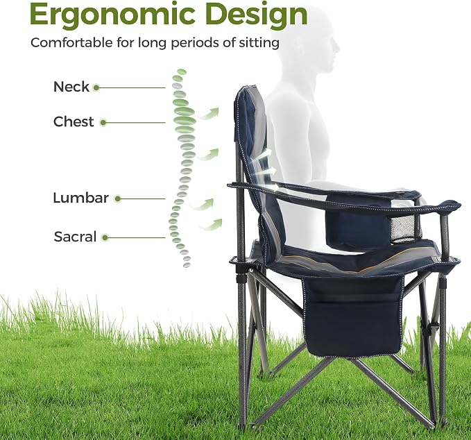 ALPHA CAMP Oversized Fully Padded Camping Chairs - Image 5