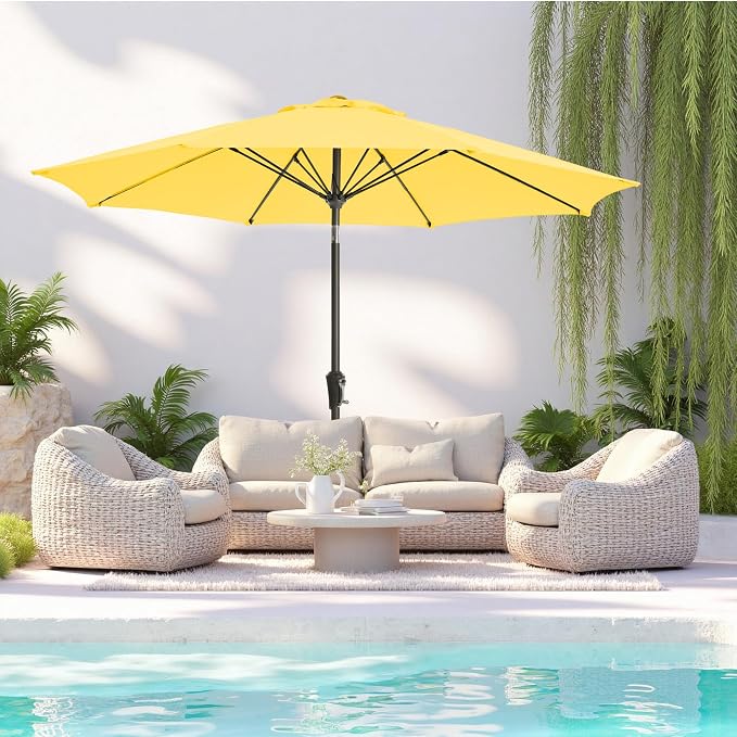 Patio Umbrella 9FT Outdoor Umbrella Patio - Image 5
