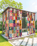 Vintage Flowers Outdoor Curtains by Unknown